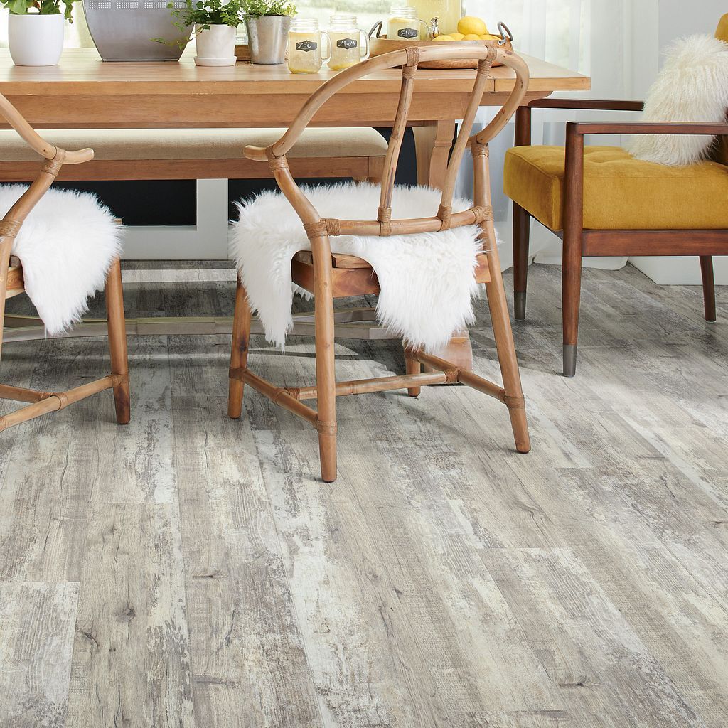 Shaw Floorte Pro Endura 512C Plus 0736V-00138, Ivory SPC Vinyl Flooring, 7" x 48" x 4.8mm (18.68SQ FT/ CTN)