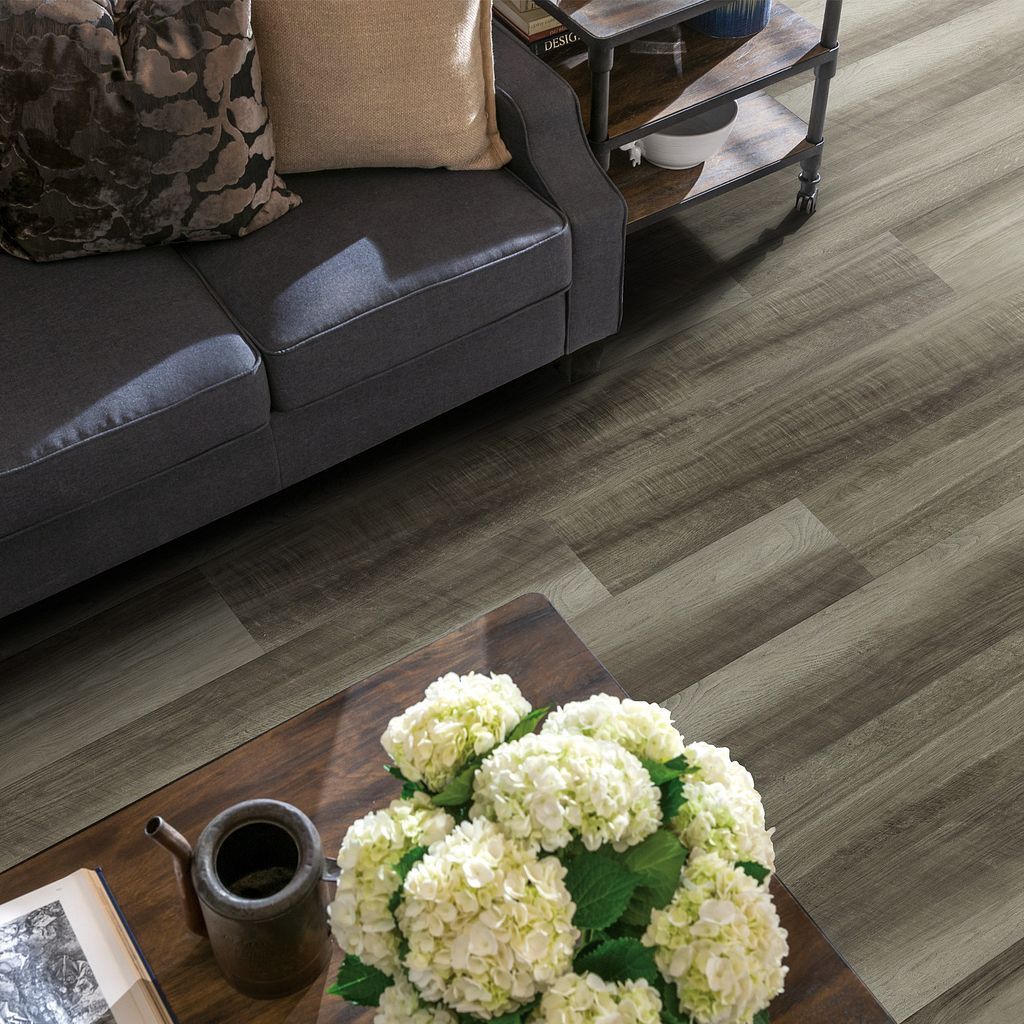 Shaw Floorte Pro Endura Plus Oyster Oak Metal & SPC Flooring, ArmourBead Finish Vinyl Flooring,  7" x 48" x 4.8mm Thickness (18.68SQ FT/ CTN)