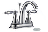 Mid-arc Bathroom Sink Faucet With Lift & Double Handle