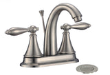 Mid-arc Bathroom Sink Faucet With Lift & Double Handle