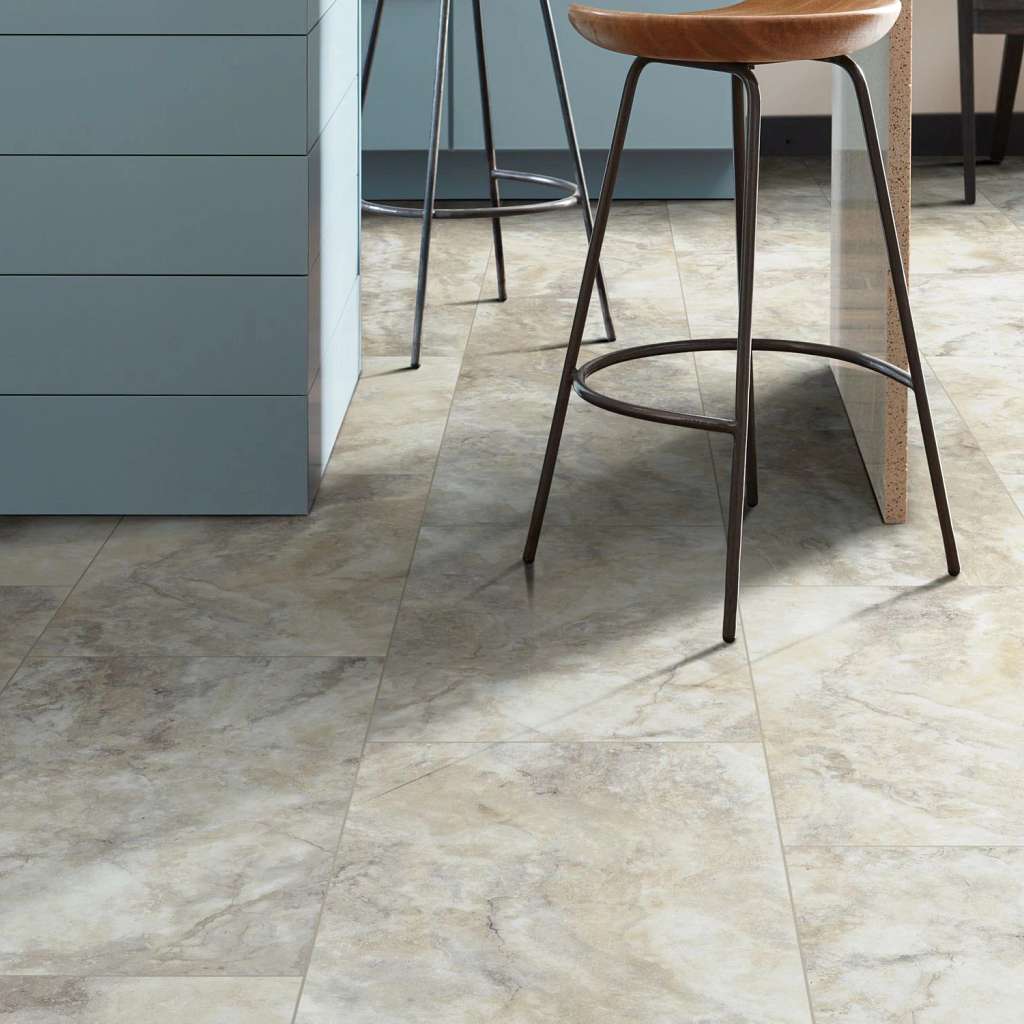 Shaw Floorte, Paragon Tile Plus 1022V-01009 Pebble SPC Vinyl Flooring, 12" X 24" X 5.5mm Thickness (15.83 SF/CTN)
