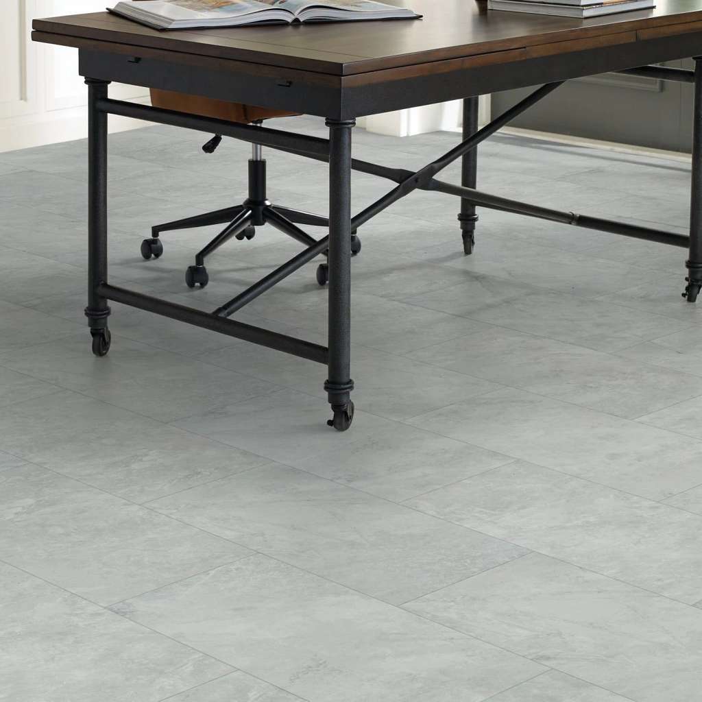 Shaw Floorte, Paragon Tile Plus 1022V-05064 12" X 24" X 5.5mm Thickness SPC Vinyl Flooring, Pearl (15.83 SF/CTN)