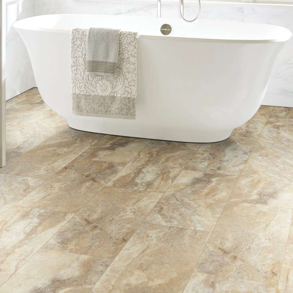Shaw Floorte, Paragon Tile Plus 1022V-07052 Clay SPC Vinyl Flooring 12" X 24" X 5.5mm Thickness (15.83 SF/CTN)