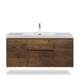 Artland Floating / Wall Mounted Bathroom Vanity With Acrylic Sink