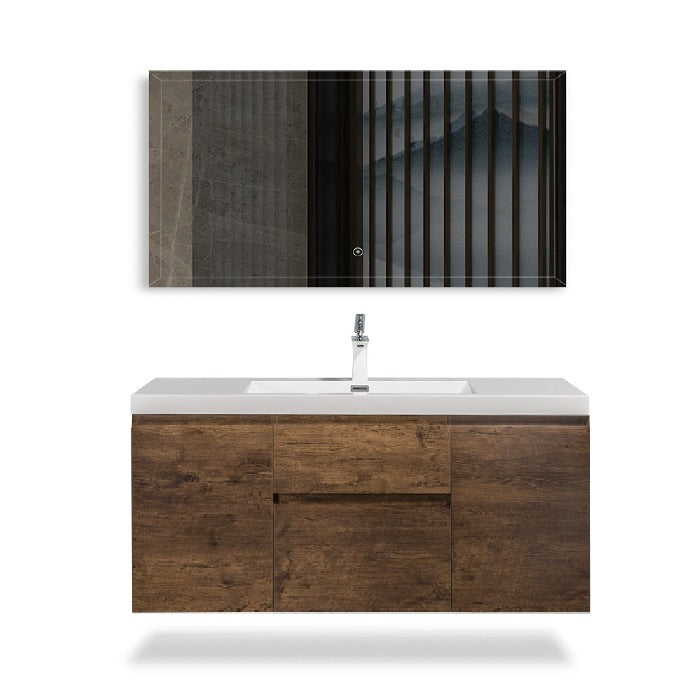 Artland Floating / Wall Mounted Bathroom Vanity With Acrylic Sink