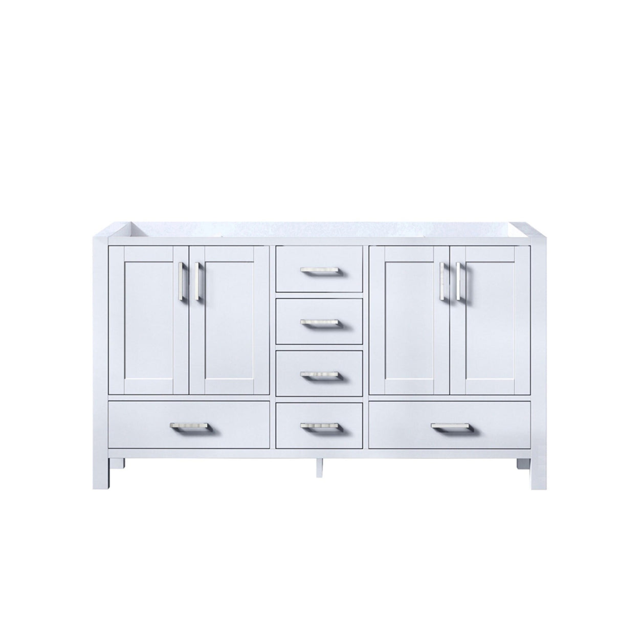 Jacques 60" White Vanity Cabinet Only