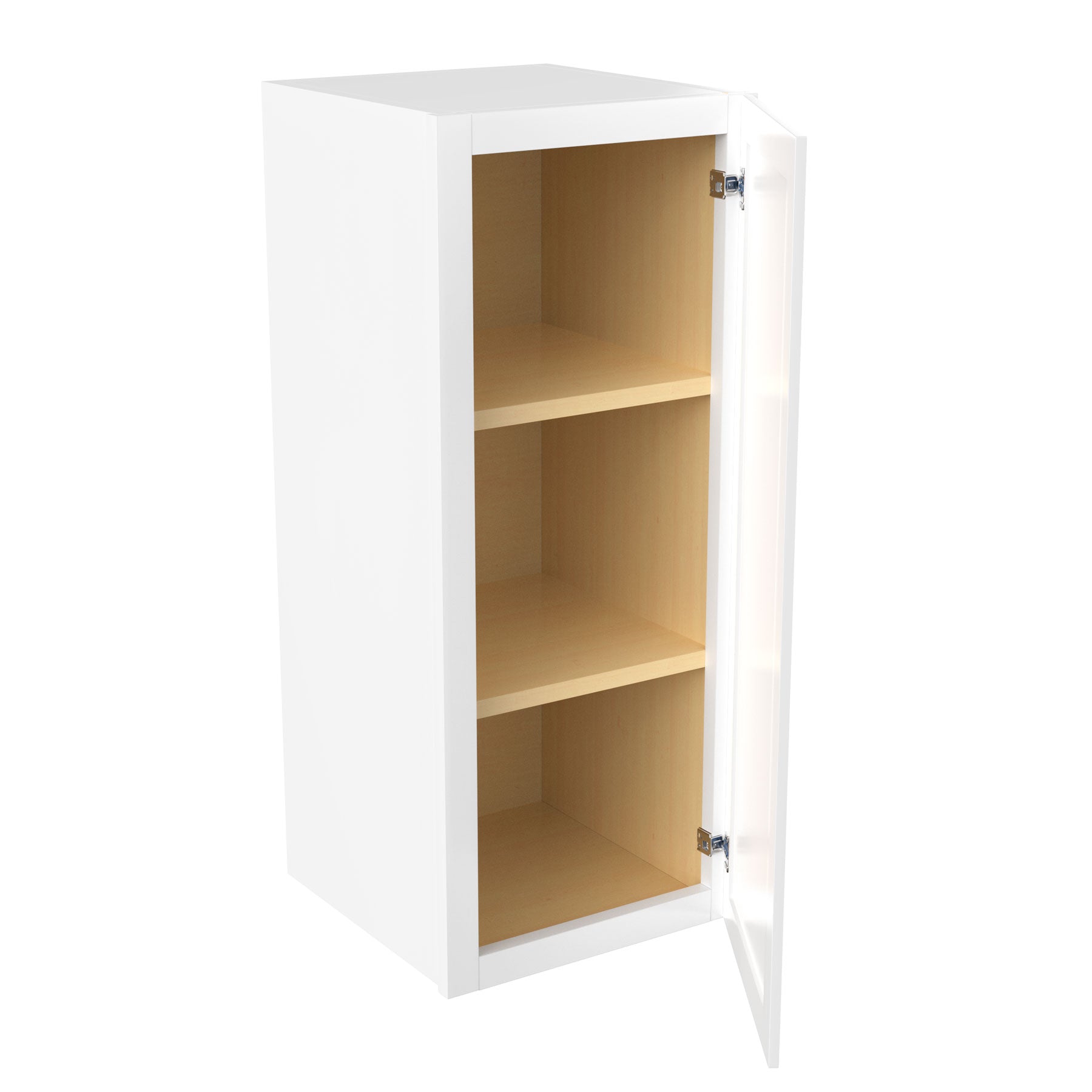 Elegant White - Single Door Wall Cabinet | 12"W x 30"H x 12"D