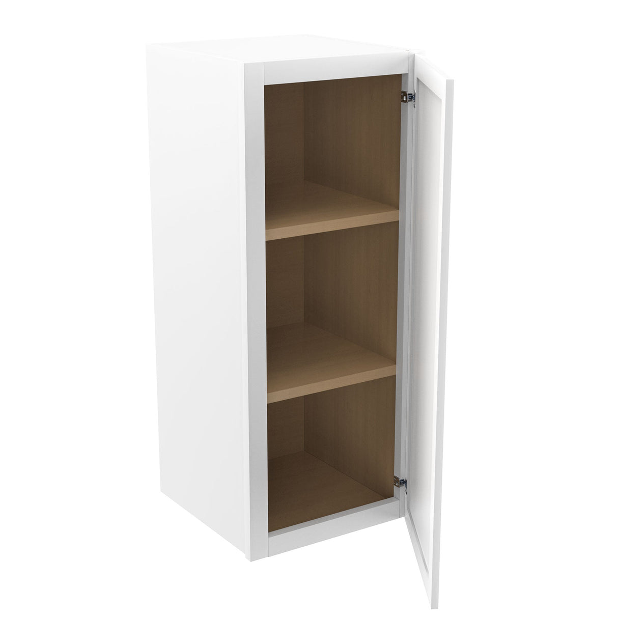 RTA - Park Avenue White - 30" High Single Door Wall Cabinet | 12"W x 30"H x 12"D
