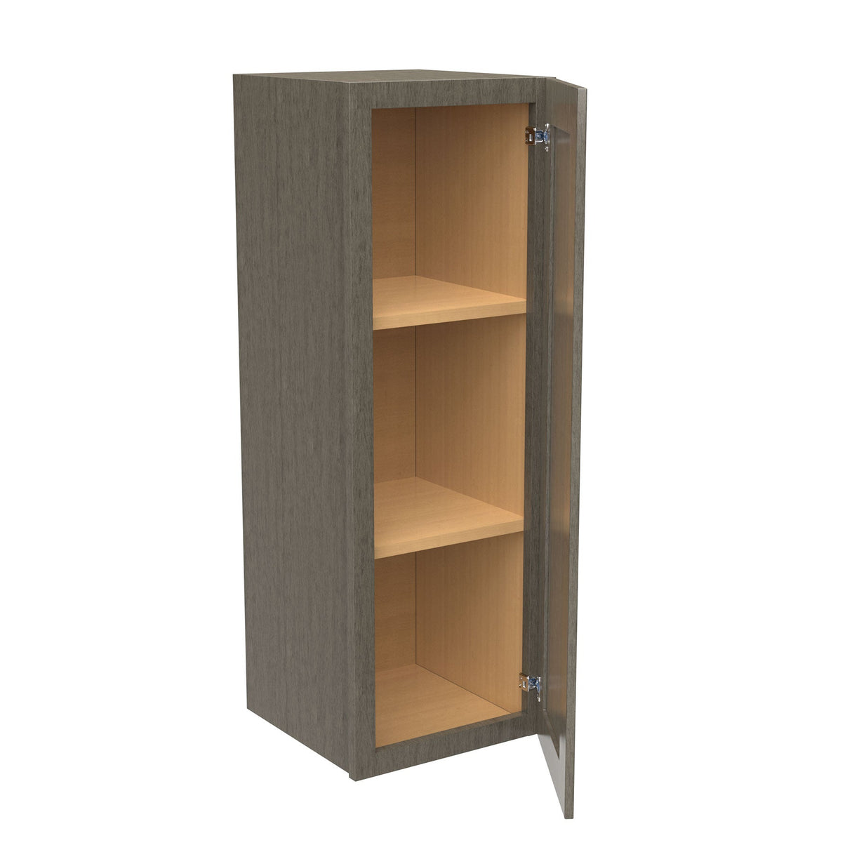 RTA - Elegant Smoky Grey - 36" High Single Door Wall Cabinet | 12"W x 36"H x 12"D