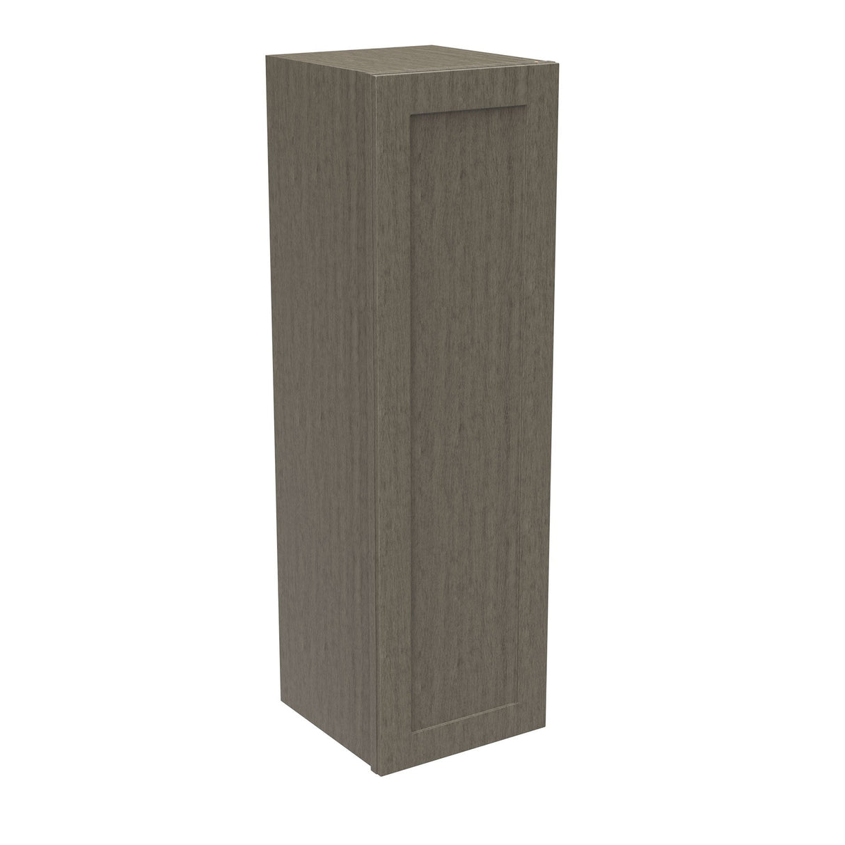 RTA - Elegant Smoky Grey - 42" High Single Door Wall Cabinet | 12"W x 42"H x 12"D