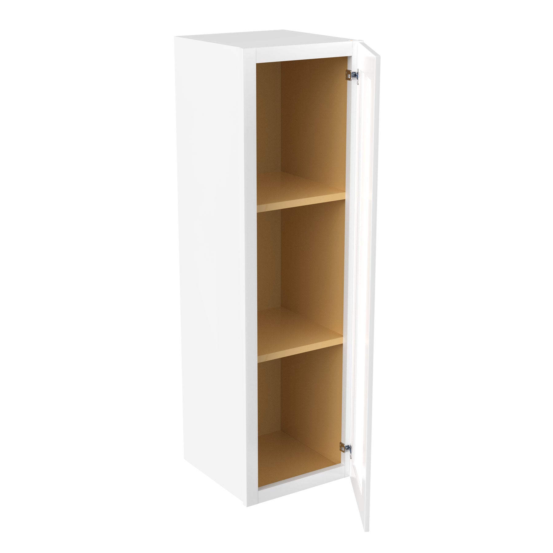 Elegant White - Double Door Wall End Cabinet | 12"W x 42"H x 12"D