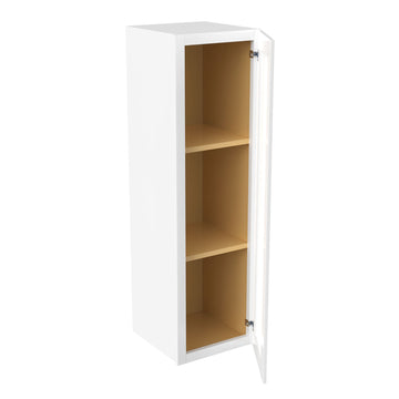 RTA - Fashion White - 42" High Single Door Wall Cabinet | 12"W x 42"H x 12"D