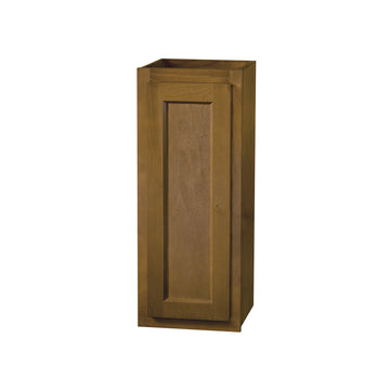 30 inch Wall Cabinets - Single Door - Warmwood Shaker - 12 Inch W x 30 Inch H x 12 Inch D