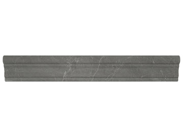 2 X 12 In Stark Carbon Polished Marble Chairrail