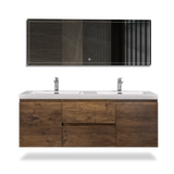 Artland Floating / Wall Mounted Bathroom Vanity With Acrylic Sink
