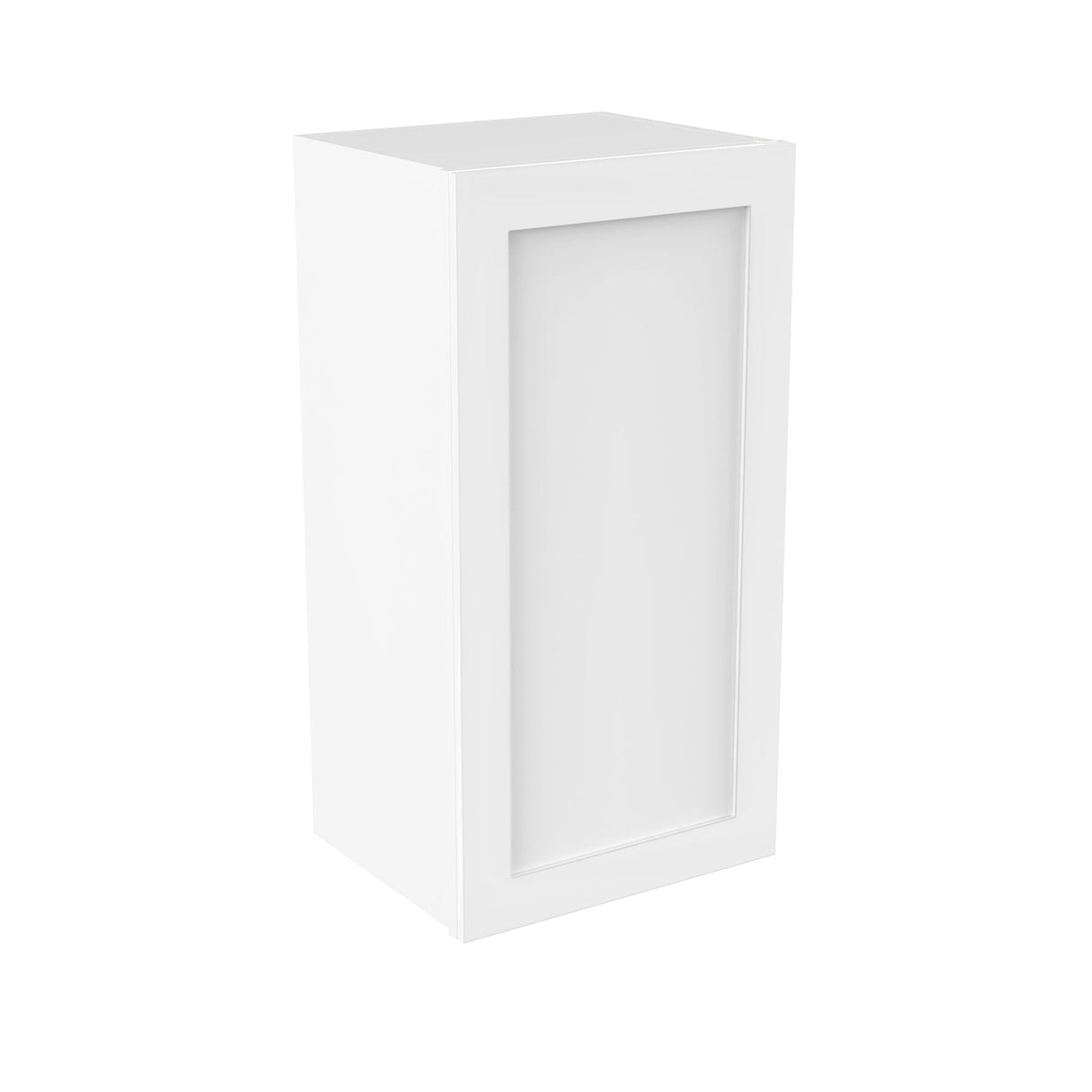 RTA - Elegant White - 30" High Single Door Wall Cabinet | 15"W x 30"H x 12"D