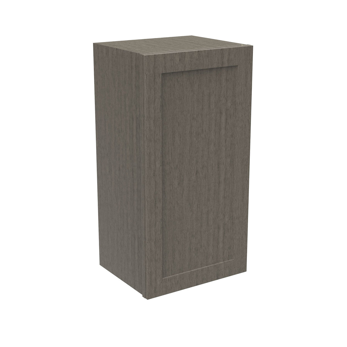 RTA - Elegant Smoky Grey - 30" High Single Door Wall Cabinet | 15"W x 30"H x 12"D