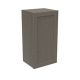 RTA - Elegant Smoky Grey - 30" High Single Door Wall Cabinet | 15"W x 30"H x 12"D
