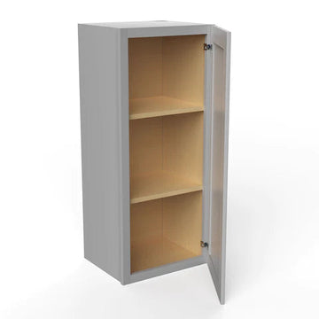 36 inch Wall Cabinet - 15W x 36H x 12D - Grey Shaker Cabinet