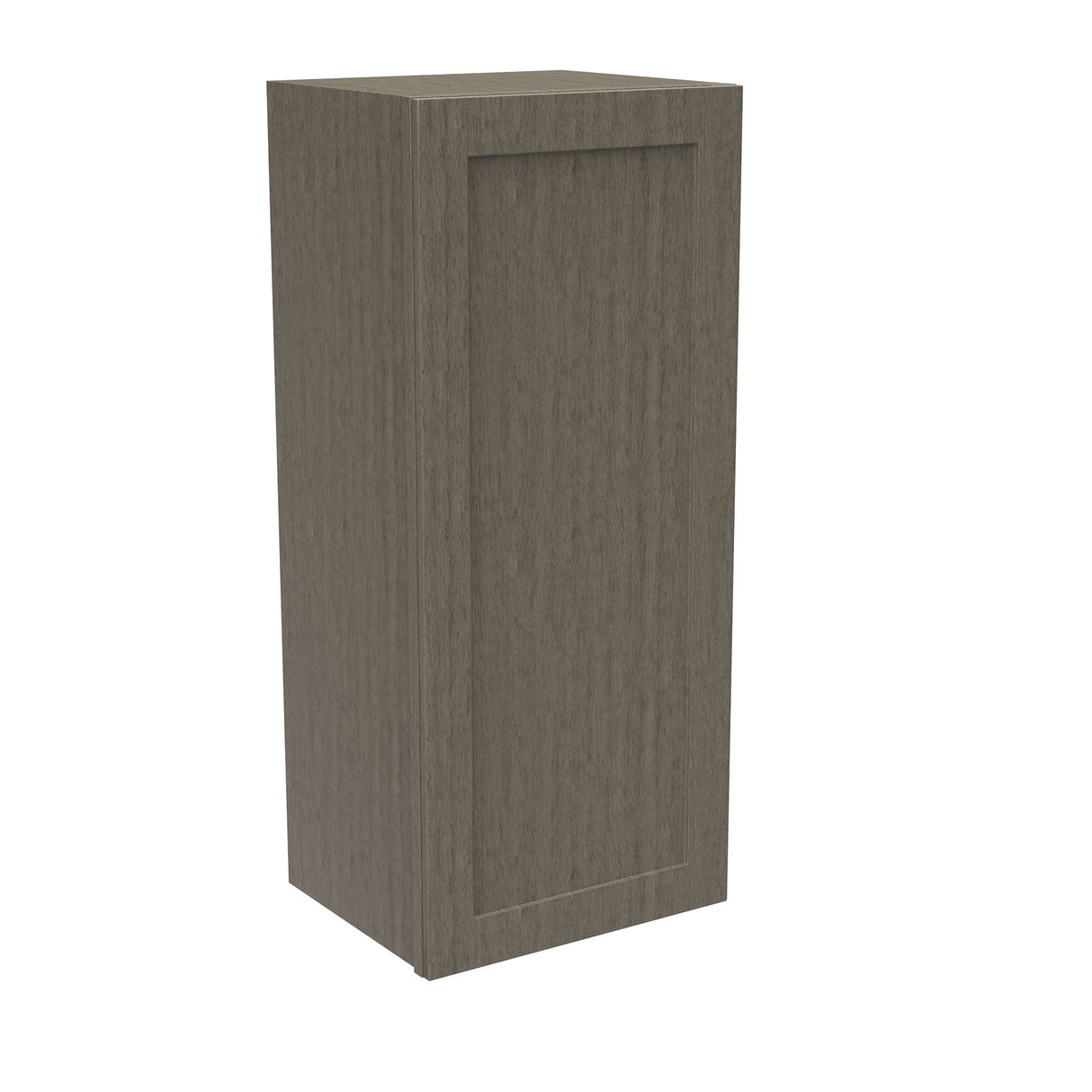 RTA - Elegant Smoky Grey - 36" High Single Door Wall Cabinet | 15"W x 36"H x 12"D