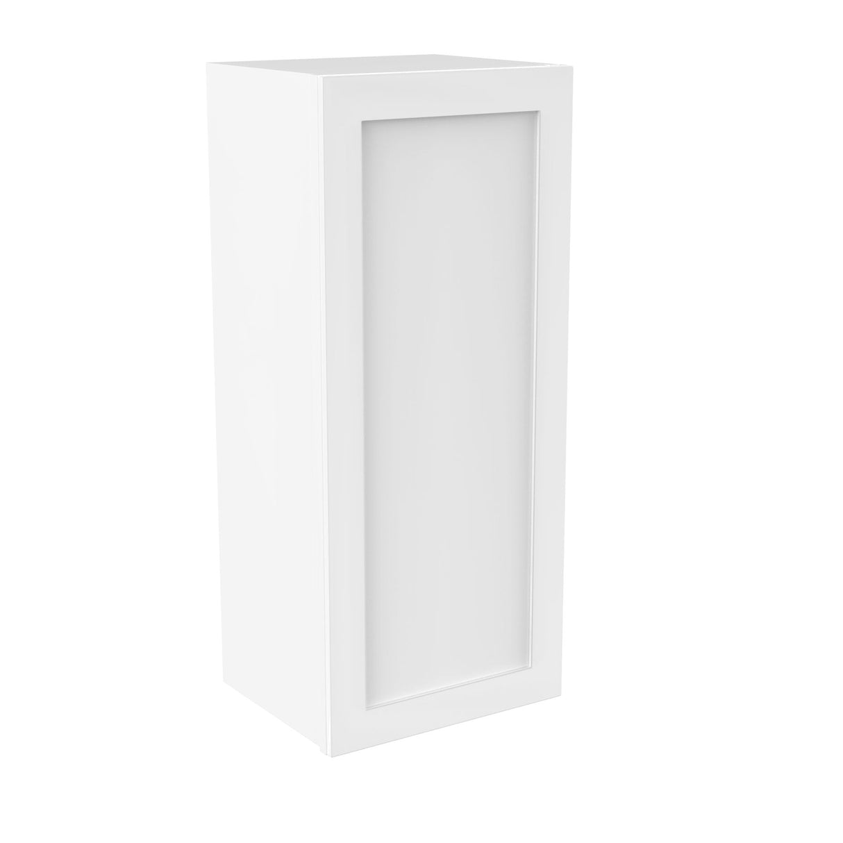 RTA - Elegant White - 36" High Single Door Wall Cabinet | 15"W x 36"H x 12"D