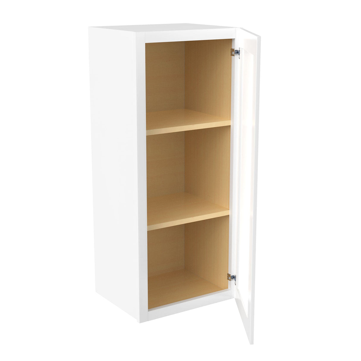 RTA - Fashion White - 36" High Single Door Wall Cabinet | 15"W x 36"H x 12"D