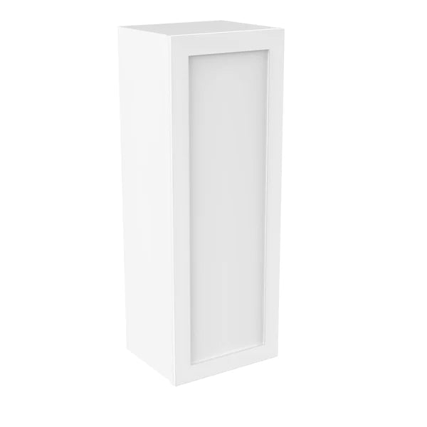 42 inch Wall Cabinet - 15W x 42H x 12D - Aria White Shaker - RTA