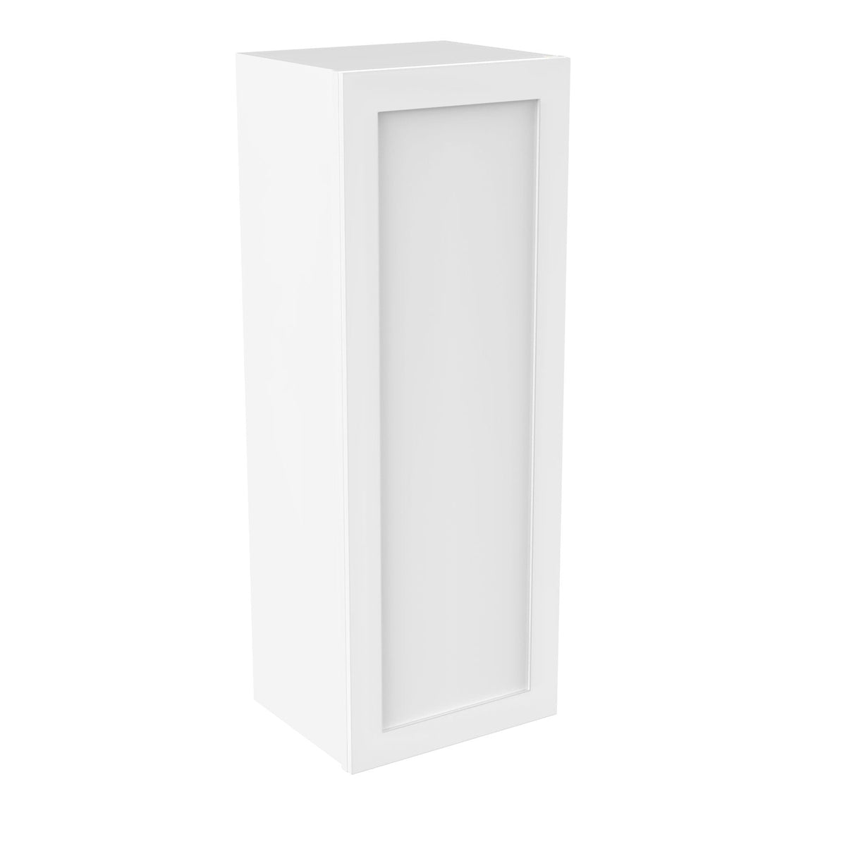 RTA - Elegant White - 42" High Single Door Wall Cabinet | 15"W x 42"H x 12"D