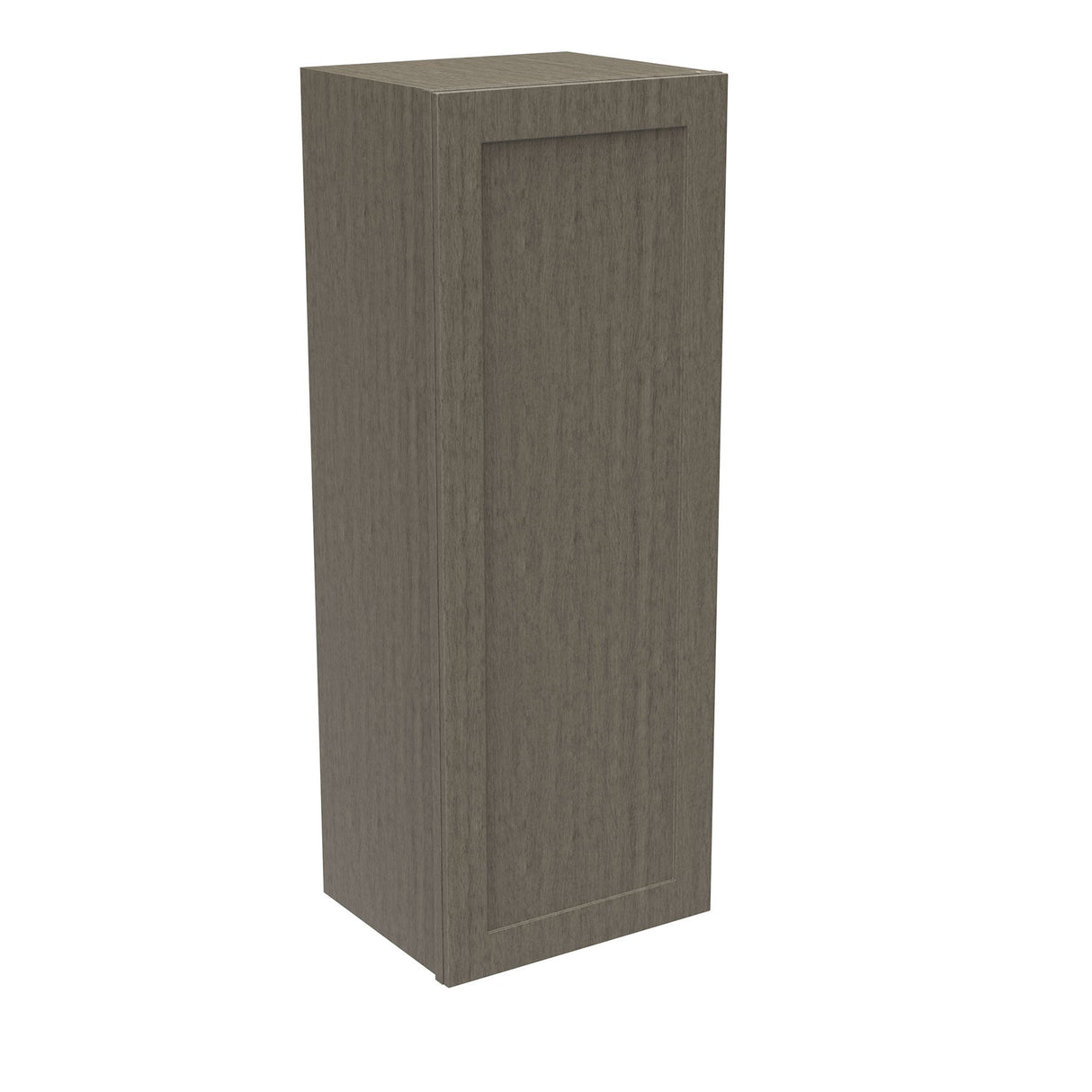 RTA - Elegant Smoky Grey - 42" High Single Door Wall Cabinet | 15"W x 42"H x 12"D
