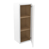 RTA - Park Avenue White - 42" High Single Door Wall Cabinet | 15"W x 42"H x 12"D