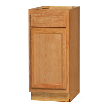 15 Inch Base Cabinets - Chadwood Shaker - 15 Inch W x 24 Inch D x 34.5 Inch H