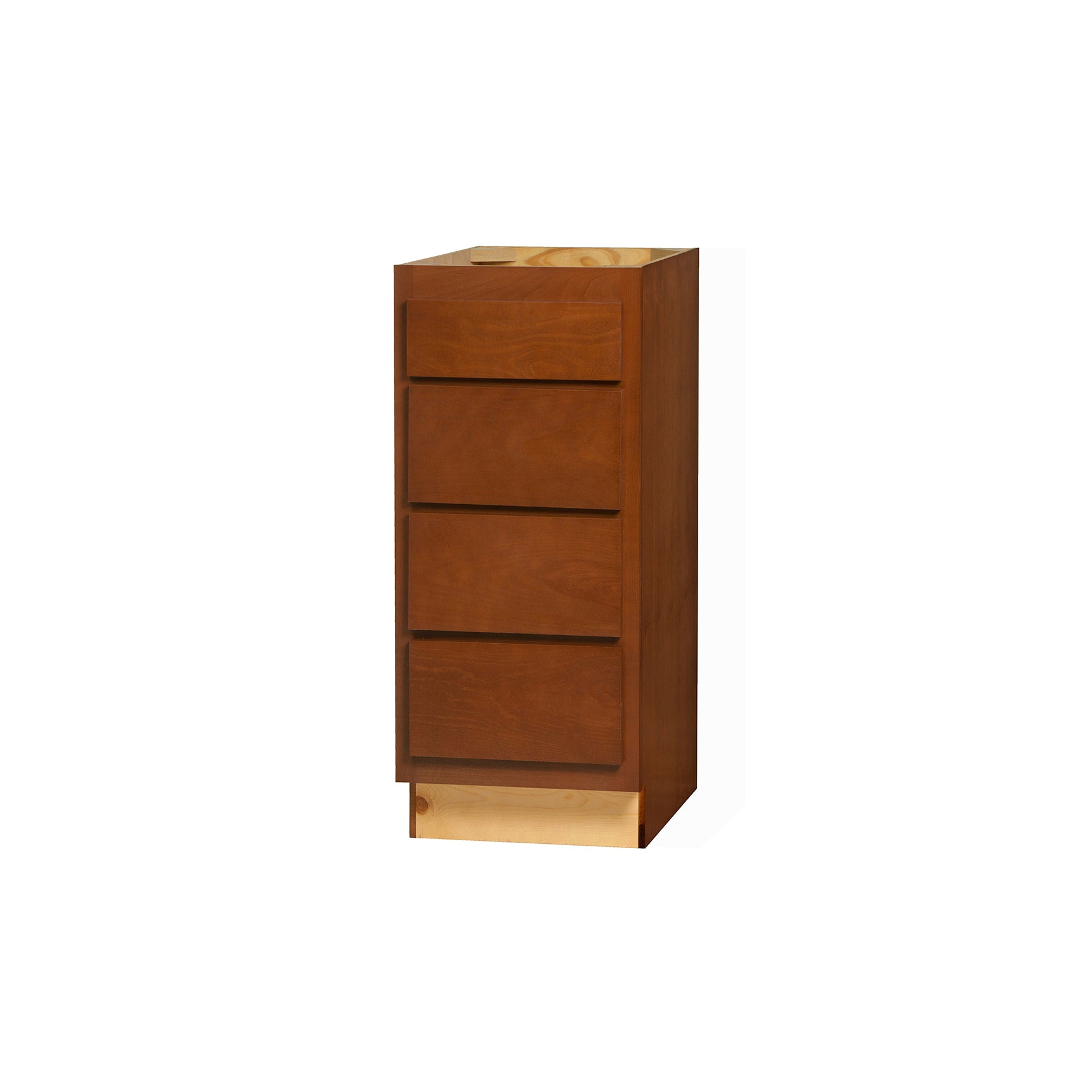 4 Drawer Cabinet - Glenwood Shaker - 15 Inch W x 34.5 Inch H x 24 Inch D