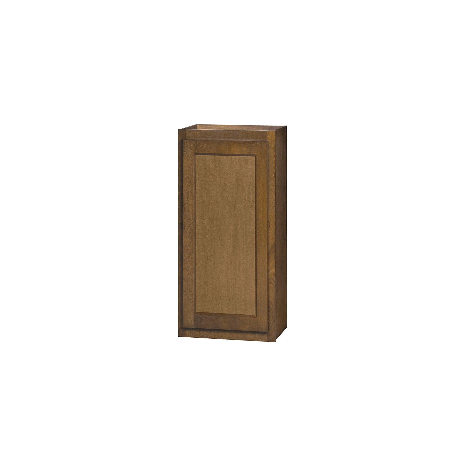 30 inch Wall Cabinets - Single Door - Warmwood Shaker - 15 Inch W x 30 Inch H x 12 Inch D