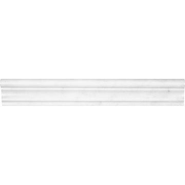 2 X 12 In Bianco Venatino Polished Marble Chairrail