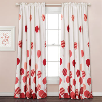 Flying Balloon Room Darkening Window Curtain