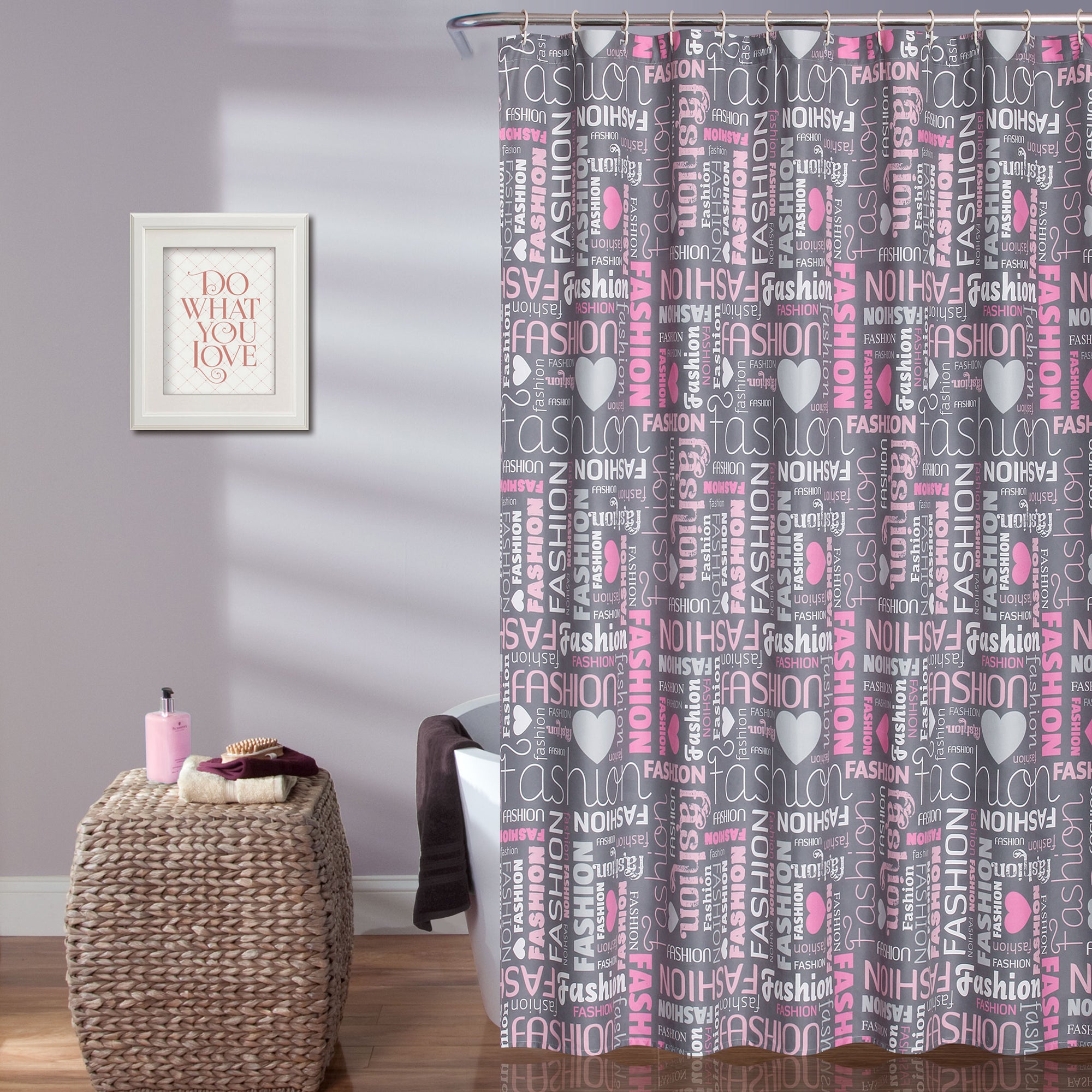 Fashion Shower Curtain Pink