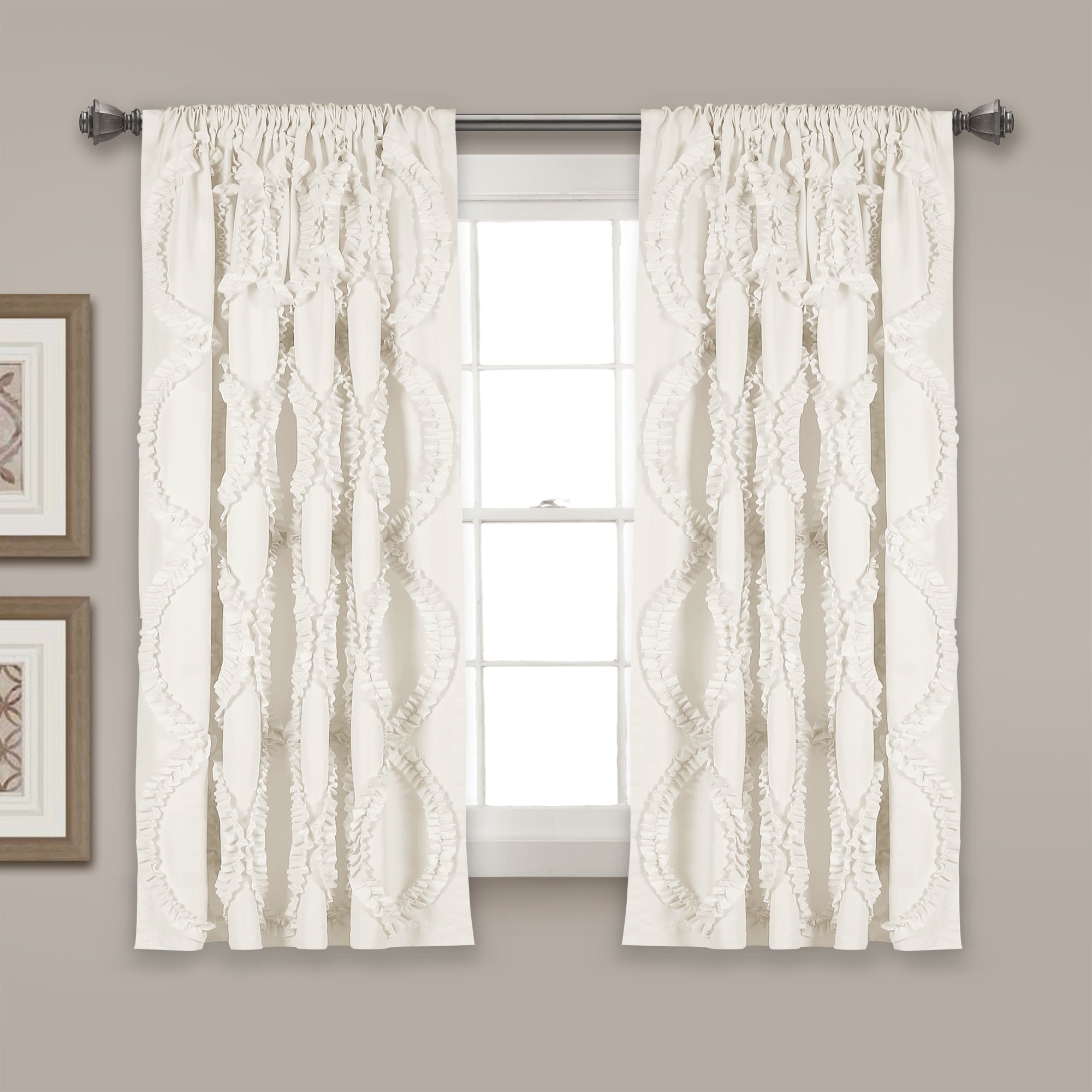 Avon Window Curtain White Single