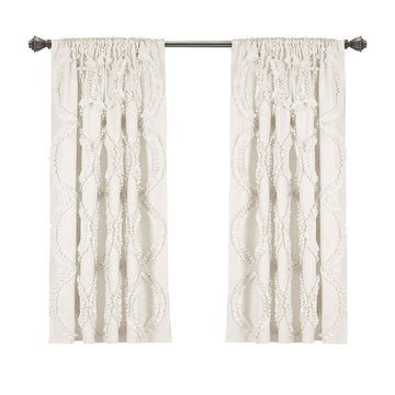 Avon Window Curtain White Single