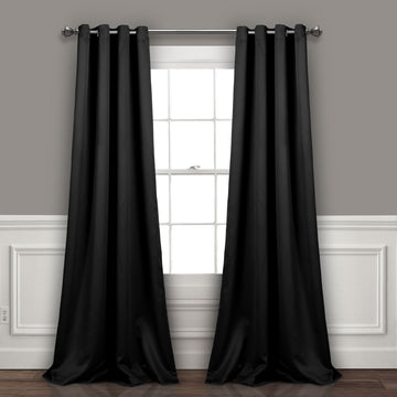 Lush Decor Insulated Grommet Blackout Curtain Panels