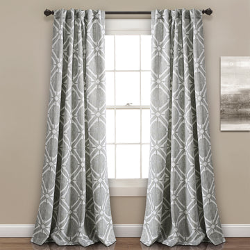 Kane Geo Room Darkening Window Curtain Panels