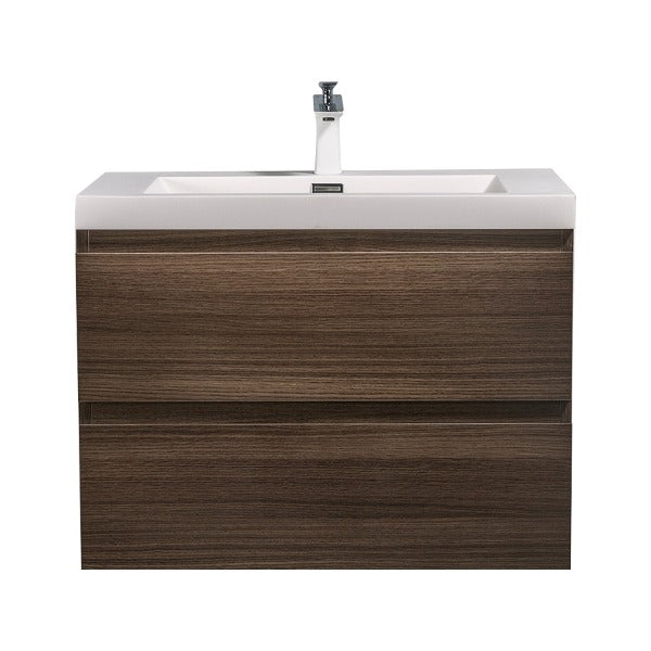 Artland Floating / Wall Mounted Bathroom Vanity With Acrylic Sink