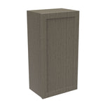 RTA - Elegant Smoky Grey - 36" High Single Door Wall Cabinet | 18"W x 36"H x 12"D