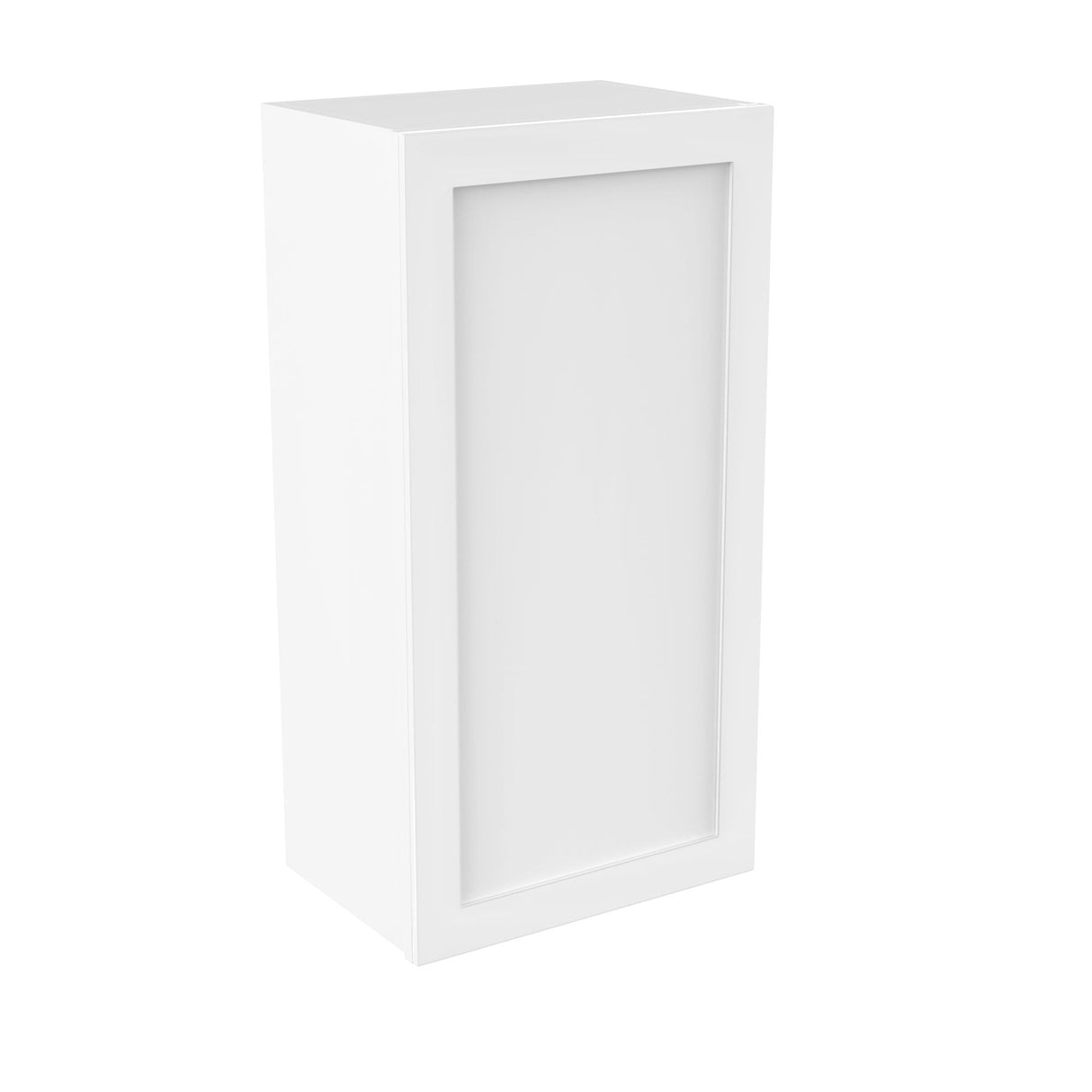 RTA - Elegant White - 36" High Single Door Wall Cabinet | 18"W x 36"H x 12"D