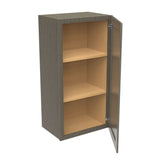 RTA - Elegant Smoky Grey - 36" High Single Door Wall Cabinet | 18"W x 36"H x 12"D