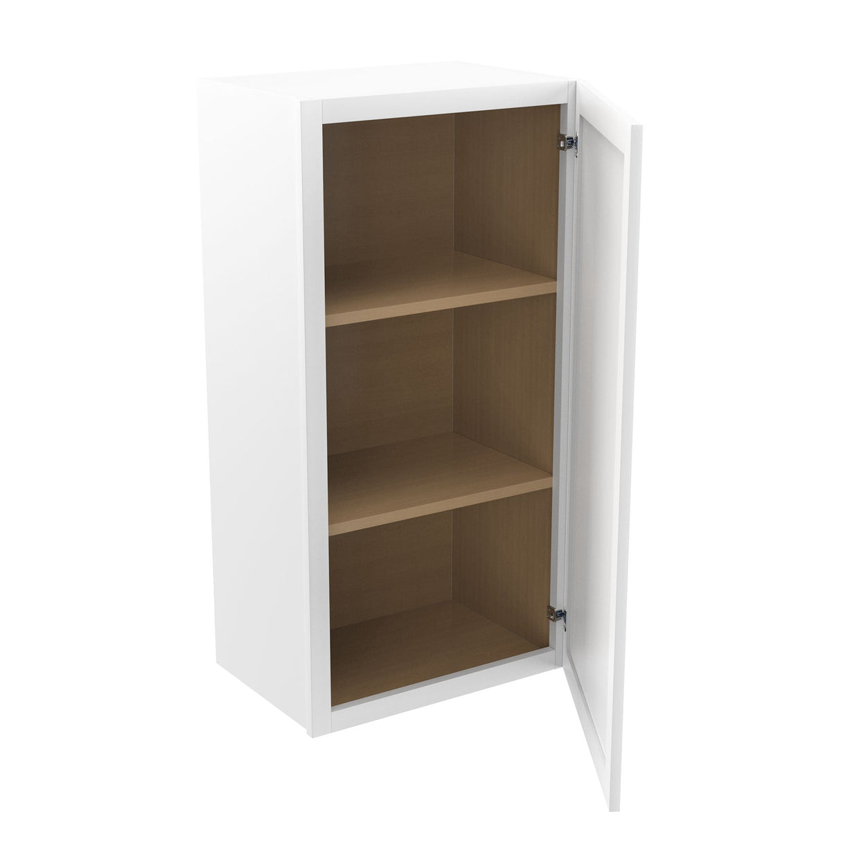 RTA - Park Avenue White - 36" High Single Door Wall Cabinet | 18"W x 36"H x 12"D