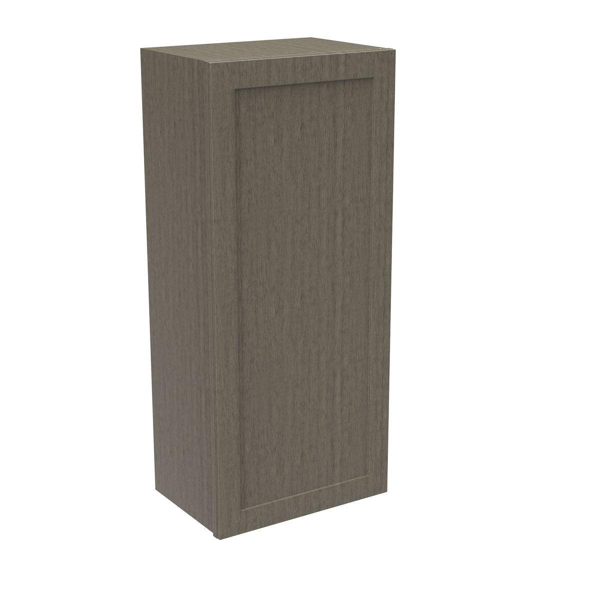 RTA - Elegant Smoky Grey - 42" High Single Door Wall Cabinet | 18"W x 42"H x 12"D