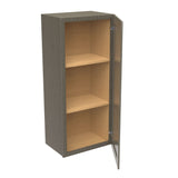 RTA - Elegant Smoky Grey - 42" High Single Door Wall Cabinet | 18"W x 42"H x 12"D