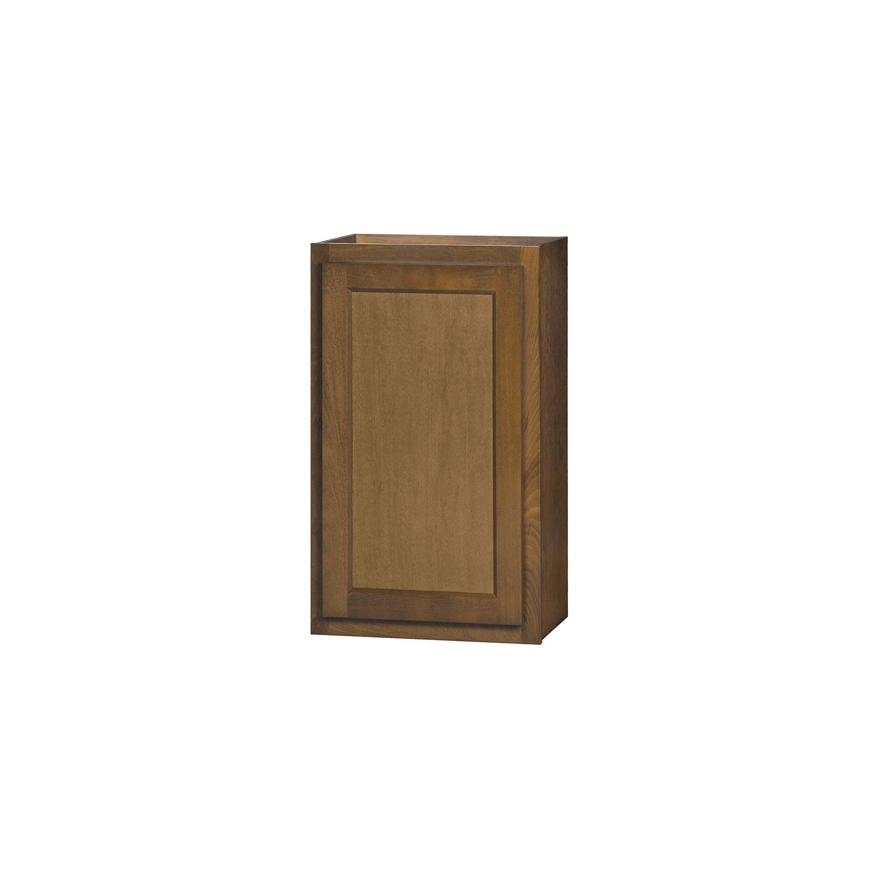 30 inch Wall Cabinets - Single Door - Warmwood Shaker - 18 Inch W x 30 Inch H x 12 Inch D