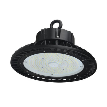 100W UFO LED High Bay Light - 5700K Daylight White, 14500lm, UL and DLC Listed, IP65 Rated, Ideal for Lighting Garages, Factories, Workshops, and Warehouses