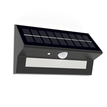 LED Exterior Motion Sensor Solar Wall Lamps W/ Smart LED PIR Sensor - 6Watt - 4000K Rectangle